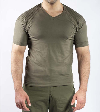 Tactical Outdoor Günlük Tişört Erkek Kısa Kollu Pamuklu Elastan Nervürlü Esnek Ter Emer TTHIN02